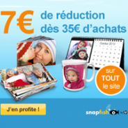SNAPFISH : Remise de 7 euros dès 35 euros d’achats
