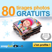 SNAPFISH : Pour tout nouveau client 80 tirages photos offerts