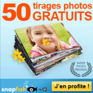 SNAPFISH : 50 tirages photos gratuits pour tout nouveau client