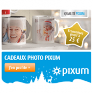PIXUM : Jusqu’à 25 euros d’économies sur votre commande photo spéciale Noël