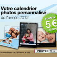 PHOTOCITE : Votre calendrier photo à 5 euros seulement