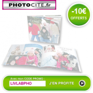 PHOTOCITE : Réduction de 10 euros sur votre livre photo