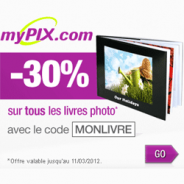 MYPIX : Remise de 30% pour toute commande d’un livre photo