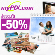 MYPIX : Jusqu’à 50% de réduction sur une sélection de produits photo
