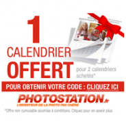 PHOTOSTATION offre 1 calendrier pour 2 calendriers achetés !