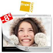 FNAC : 8 euros de réduction sur le calendrier A4 Premium