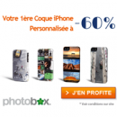 PHOTOBOX : -60% sur les coques personnalisée iPhone